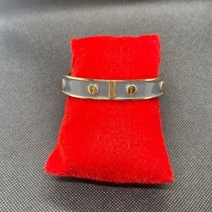 Zenzii Screw Motif Hinged Bracelet Gray